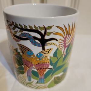 Vintage 1989 Laurel Burch "The Secret Jungle" Coffee Mug/Cup